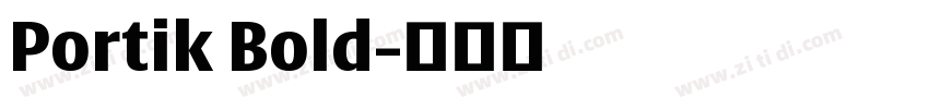 Portik Bold字体转换